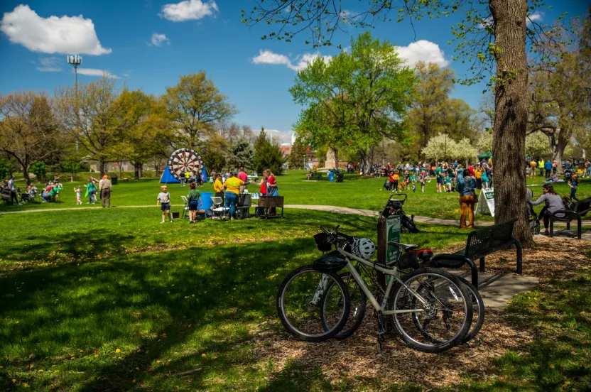Various activities at Arbor Day LNK event at Antelope Park in Lincoln, NE.