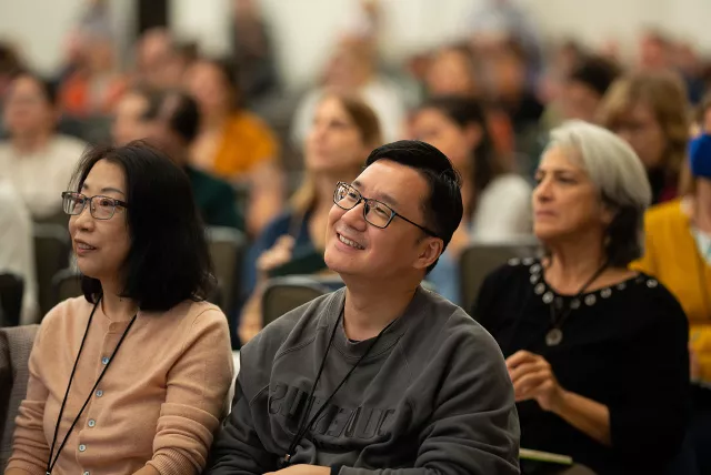 conference attendees in the audience