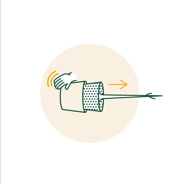 illustration gently remove tree from container